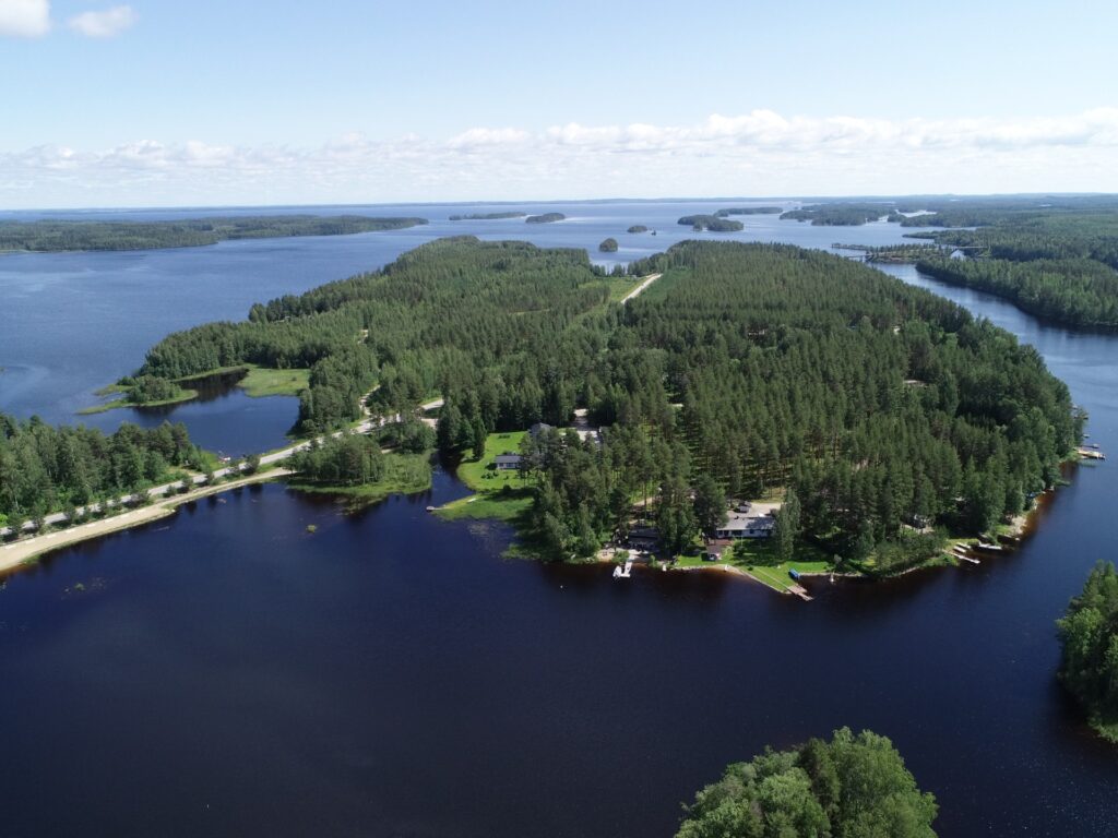 Ilmakuva Savonrannan Kääpäsaaren alueesta